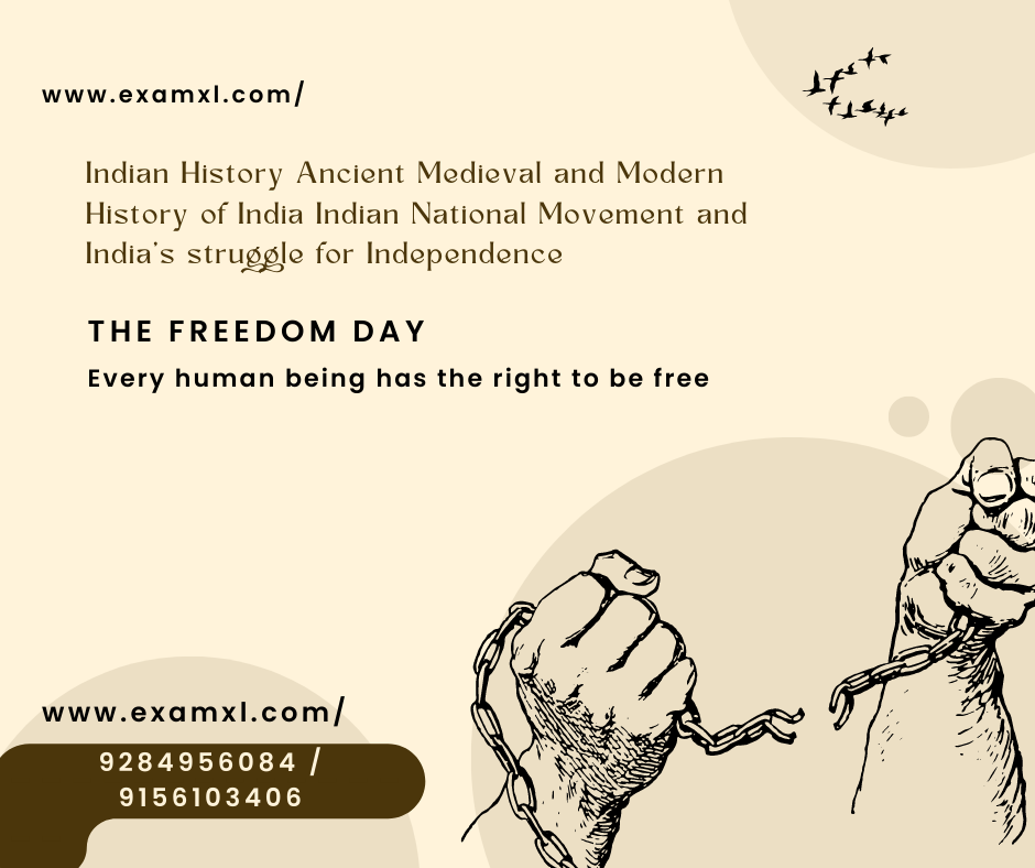 Indian History Ancient Medieval and Modern History of India Indian National Movement and India's struggle for Independence